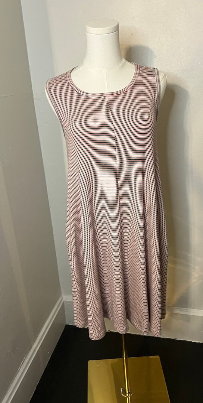 Toad and Co Daisy Rib Sleeveless Swing Dress Large (B120271)